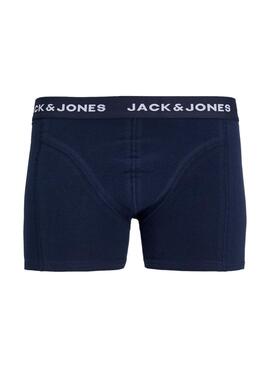 Pack de 3 Boxers Jack and Jones Multicolor Logo para Homem