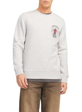Moletom Jack and Jones Skull Bege para Homem