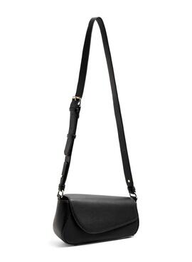 Bolsa Pieces Pinna Tiracolo Preta para Mulher