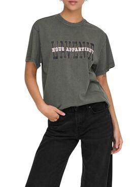 Camiseta Only Pernny Verde para mulher