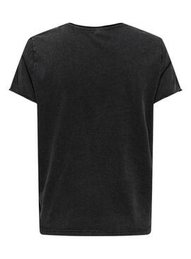 Camiseta Only Lucy Cosmic Preto para mulher