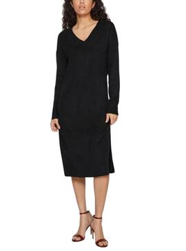 Vestido Vila Vima Malha Preto para mulher
