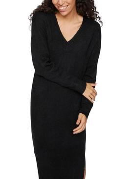 Vestido Vila Vima Malha Preto para mulher