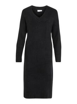 Vestido Vila Vima Malha Preto para mulher