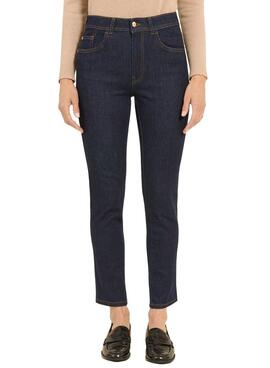 Jeans Naf Naf Rosa Azul Marinho para mulher