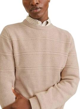 Camisola Jack and Jones Jerry Bege para homem