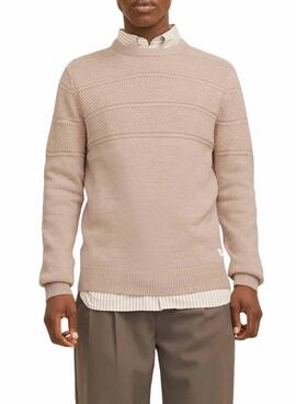 Camisola Jack and Jones Jerry Bege para homem
