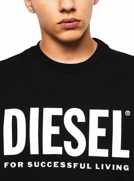 Sweat Diesel S-GIR-DIVISION-LOGO Preto Homem