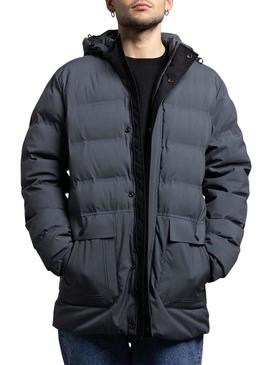 Parka acolchoada cinza Klout Santander para homem.