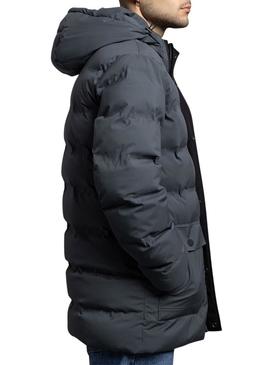 Parka acolchoada cinza Klout Santander para homem.
