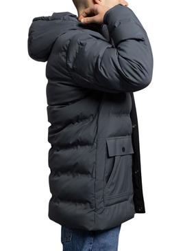 Parka acolchoada cinza Klout Santander para homem.