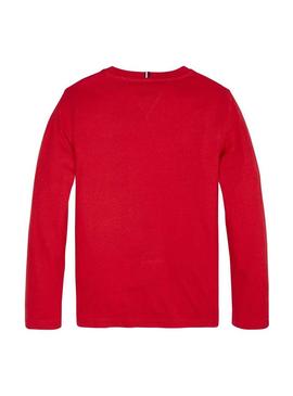 T-Shirt Tommy Hilfiger Essential Vermelho Menino