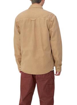 Camisa de sobre Carhartt Conro camel para homem.