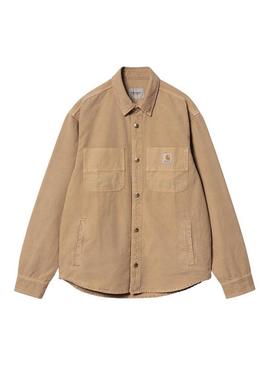Camisa de sobre Carhartt Conro camel para homem.