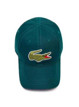Viseira Lacoste Big Croc Verde para Homem