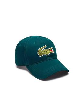 Viseira Lacoste Big Croc Verde para Homem