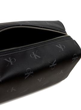 Mala de mão preta Calvin Klein Jeans Monogram