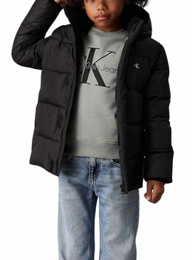 Casaca Calvin Klein Essential Puffer Preto Menino