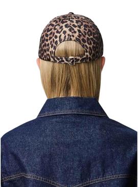 Boné Pieces Sarah leopardo para mulher