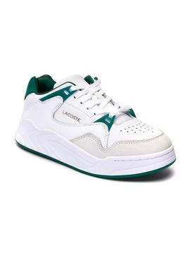 Sapatilhas Lacoste Court Slam Branco Verde Mulher