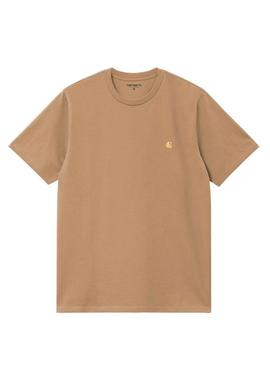 Camisa Carhartt Chase camelo para homem.