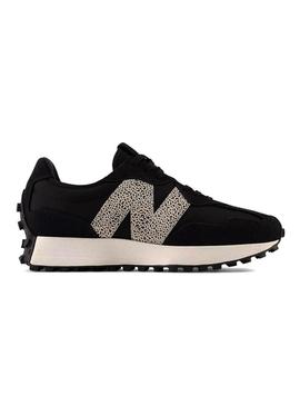 Tênis New Balance 327 preto animal print para mulher