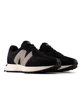 Tênis New Balance 327 preto animal print para mulher