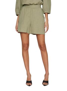 Shorts Vila Vijillo Verde Para Mulher.