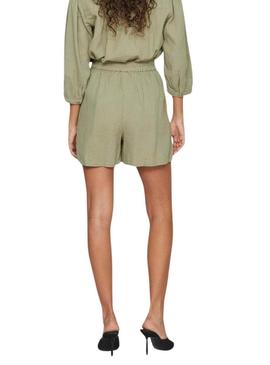 Shorts Vila Vijillo Verde Para Mulher.