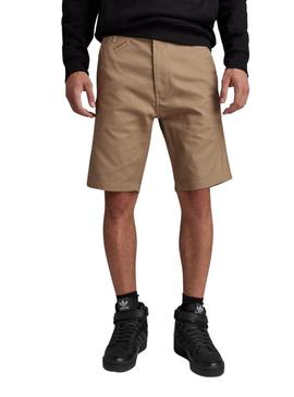 Bermuda G-Star Bege Broson 2.0 Slim Chino para Homem