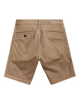 Bermuda G-Star Bege Broson 2.0 Slim Chino para Homem
