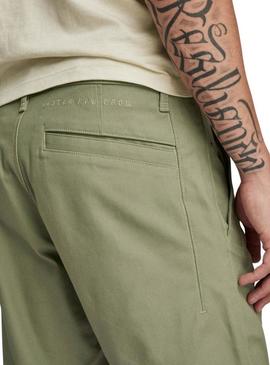 Bermuda G-Star Verde Bronson 2.0 Slim Chino para Homem