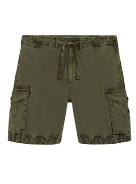 Bermuda Superdry Paraquedas Verde Para Homem