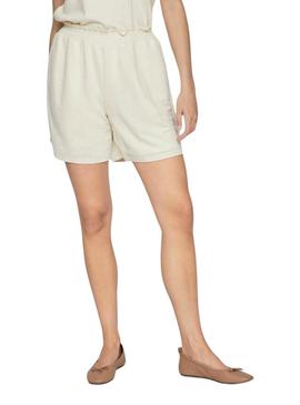 Shorts Vila Vicarmena Bege para Mulheres