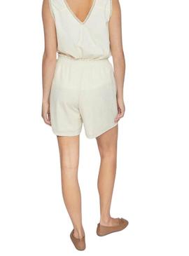 Shorts Vila Vicarmena Bege para Mulheres