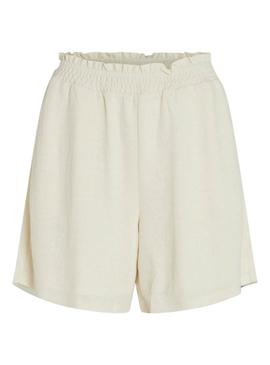 Shorts Vila Vicarmena Bege para Mulheres