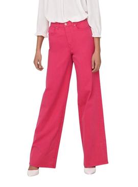 Calça de ganga Only Madison Rosa para Mulher.