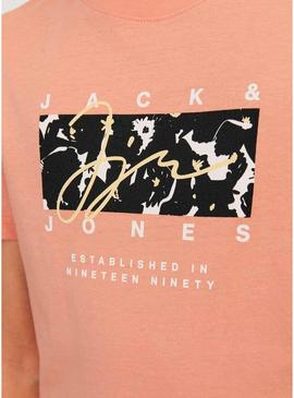 Camiseta Name It Joraruba Aop Laranja Menino
