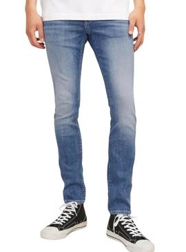 Calça de ganga Jack and Jones Glenn Fox lavada em azul para homem