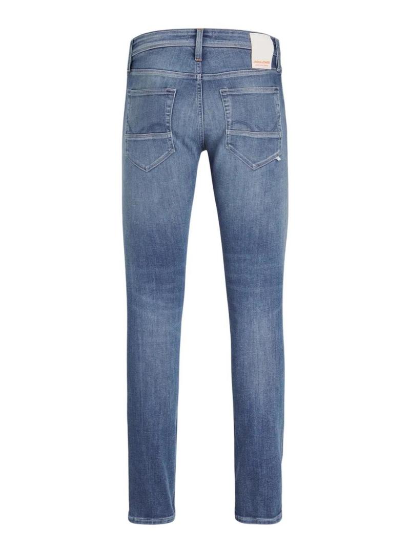 Calça de ganga Jack and Jones Glenn Fox lavada em azul para homem