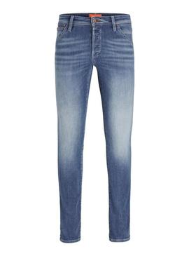Calça de ganga Jack and Jones Glenn Fox lavada em azul para homem