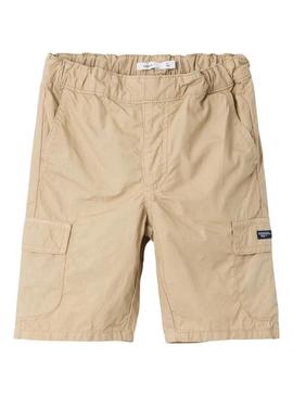 Bermudas Name It Ryan tostado para menino