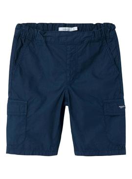 Bermudas Name It Ryan azul marinho para criança