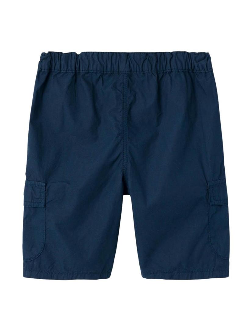 Bermudas Name It Ryan azul marinho para criança