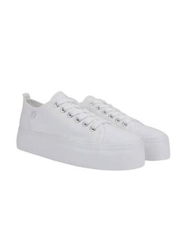 Sapatilhas Walkin Pitas brancas Cloe para mulher.
