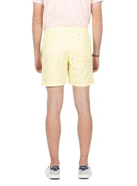 Fato de banho El Pulpo Estampado amarelo para homem