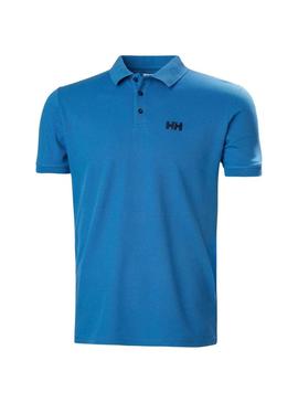Camisa Polo Helly Hansen Malcesine azul para homem.