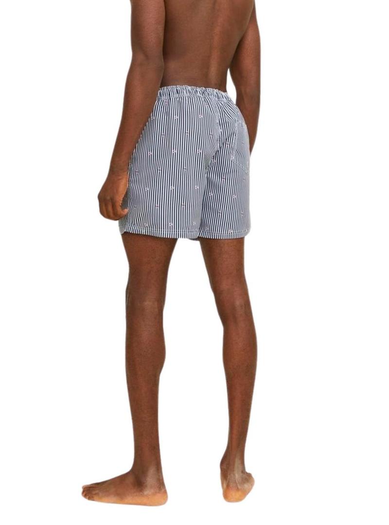 Sunga Jack and Jones Fiji azul marinho para homens
