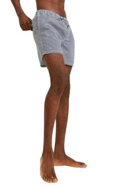 Sunga Jack and Jones Fiji azul marinho para homens
