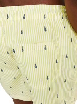 Roupa de banho Jack and Jones Fiji amarela para homem
